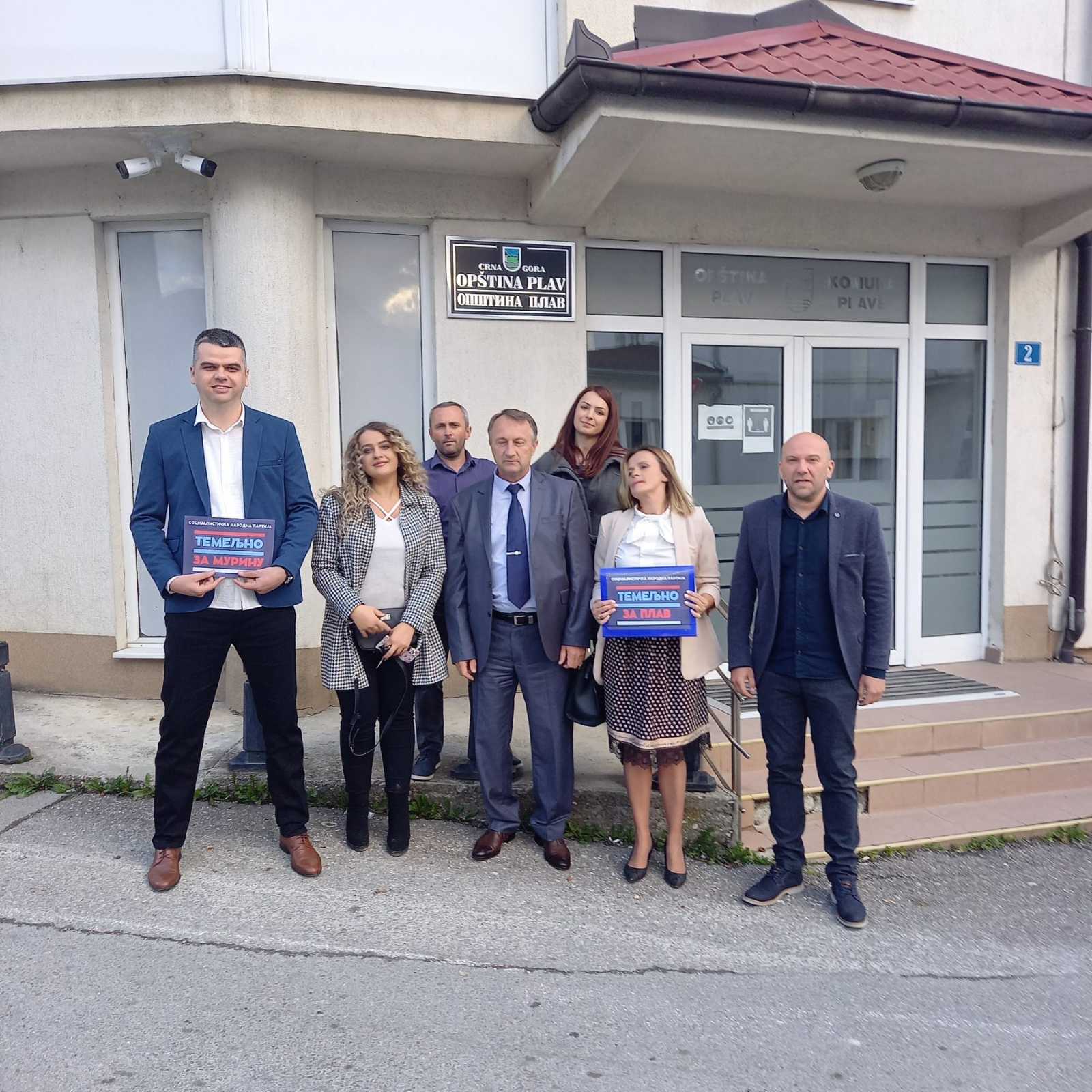 SNP Plav predao izbornu listu
