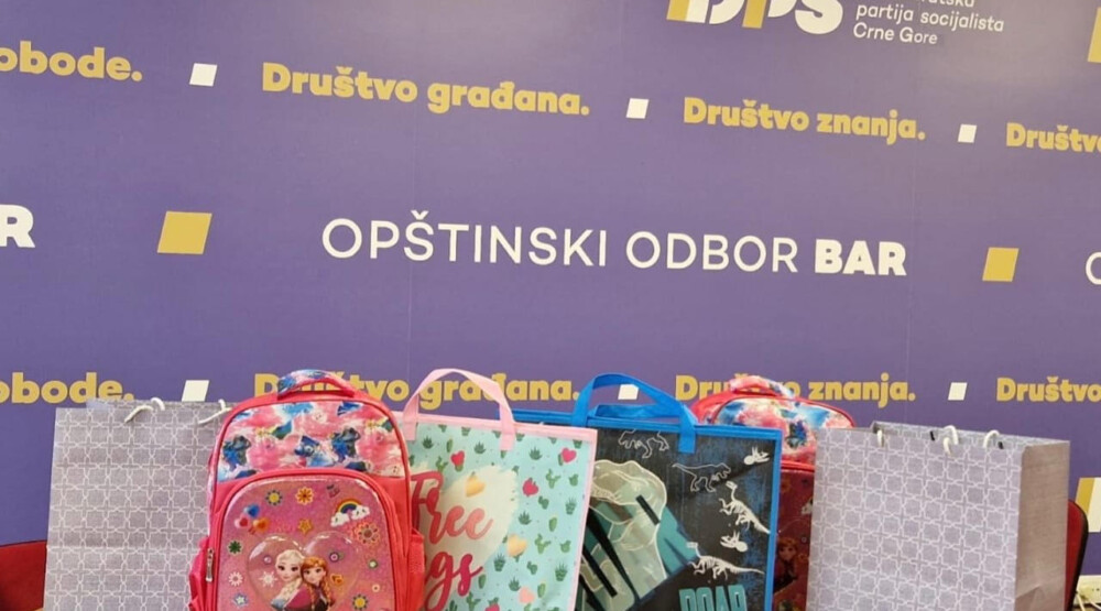 Alijansa žena DPS Bar: Humanitarnom akcijom obezbijeđen školski pribor i garderoba za djecu slabijeg materijalnog stanja