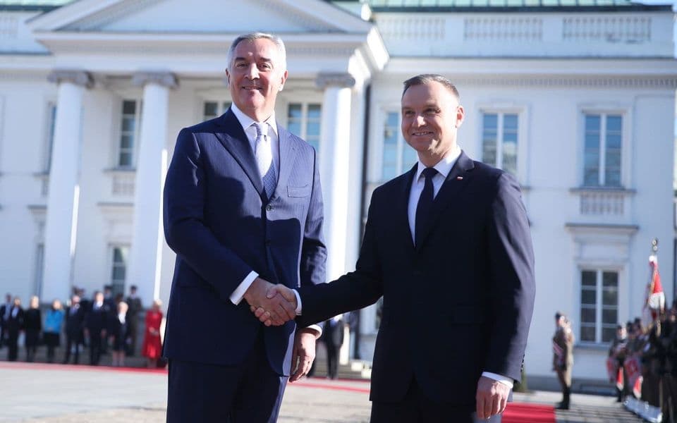Đukanović u Poljskoj: Opredijeljeni da gradimo snažnije međudržavne veze