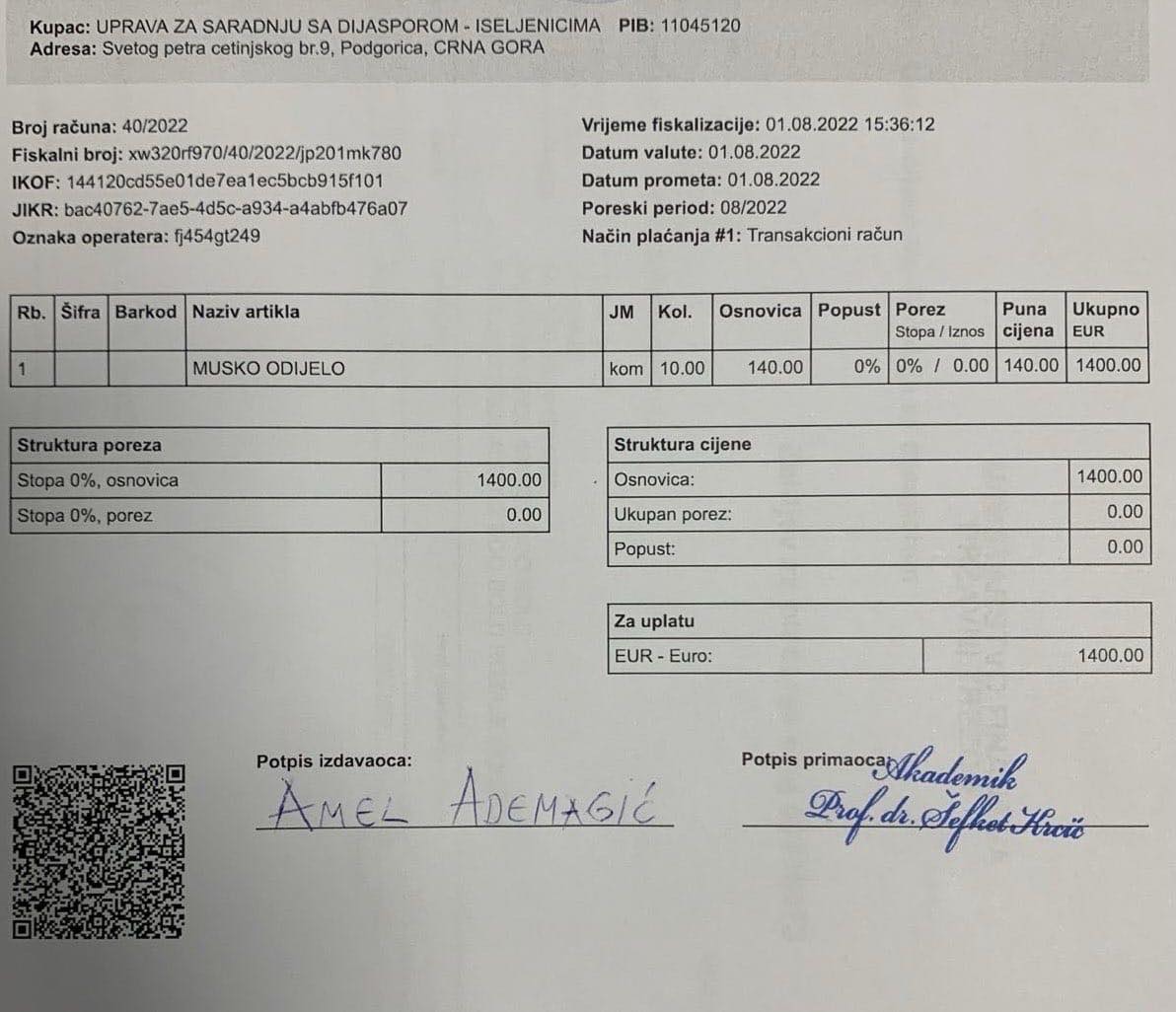 Uprava dala 1400 eura za odijela; Krcić: Službenici se moraju razlikovati od prolaznika