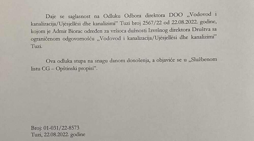 DPS: I opštinski funkcioner iz Tuzi, na listi Abazovića i njegovih koalicionih partnera u Podgorici