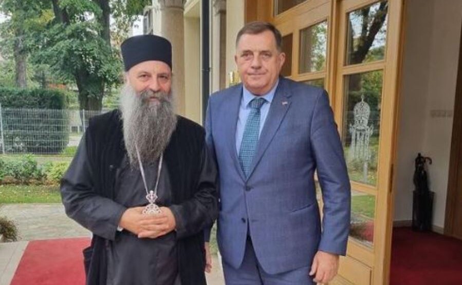Dodik i Porfirije se tajno sastali na Dedinju