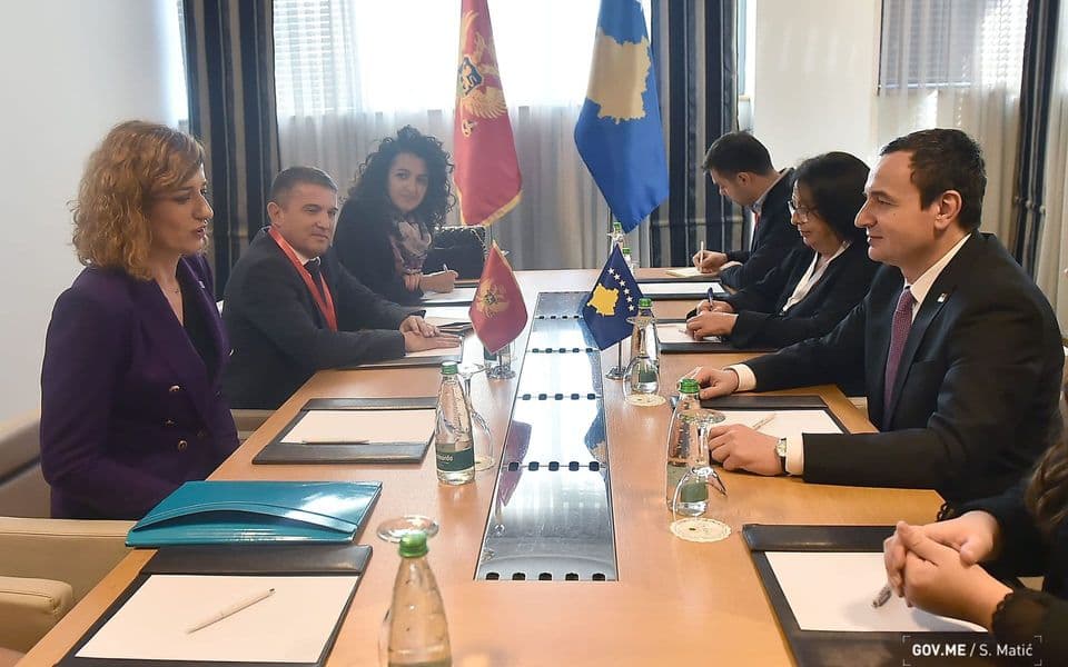 Marović-Kurti: Jačanje bilateralnih odnosa i ekonomske saradnje strateški prioriteti Crne Gore i Kosova