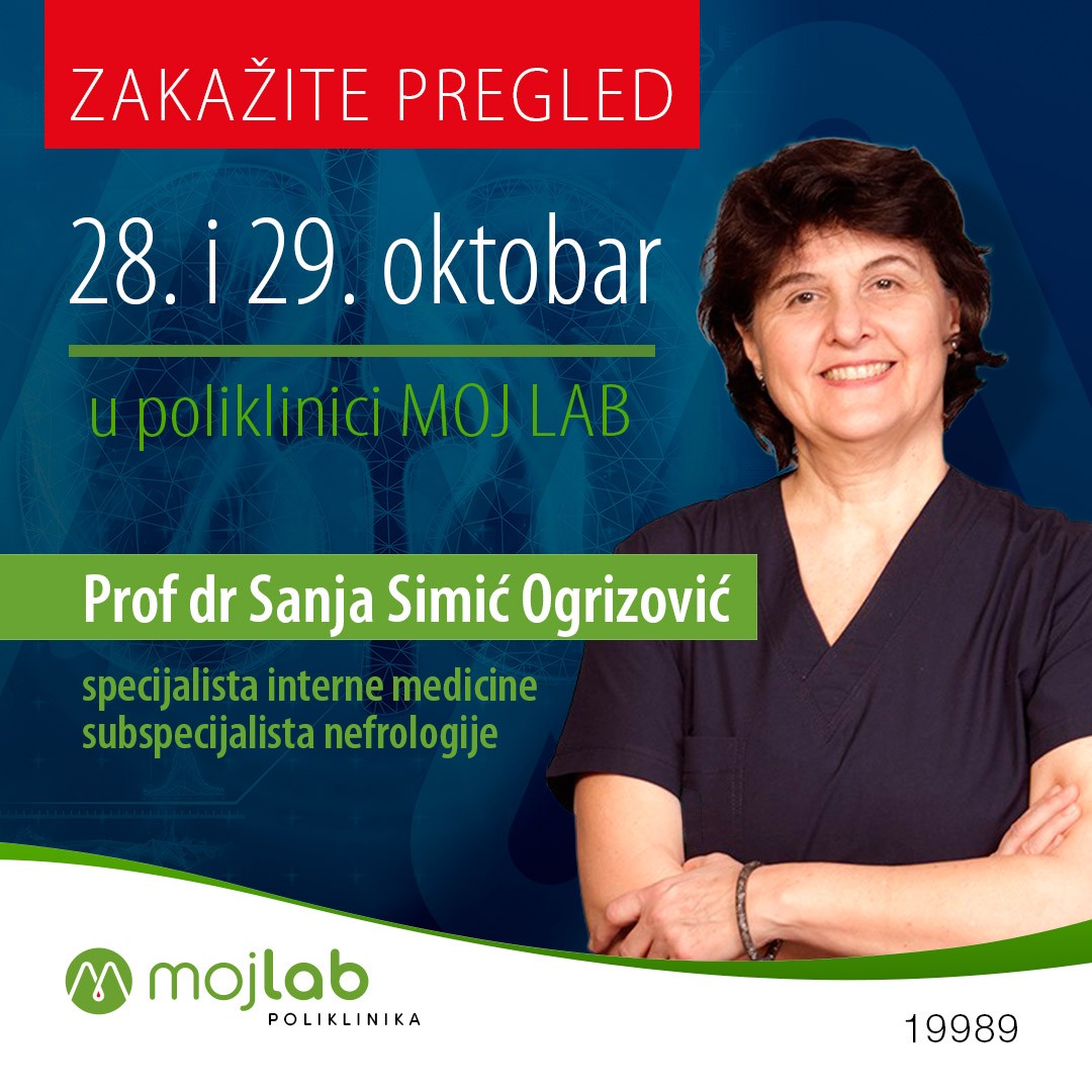 Nefrolog regionalne reputacije: Prof. dr Sanja Simić Ogrizović u poliklinici Moj Lab