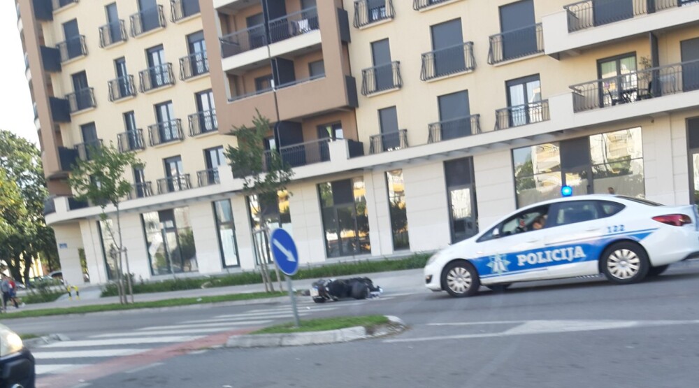 U Podgorici oboren motociklista