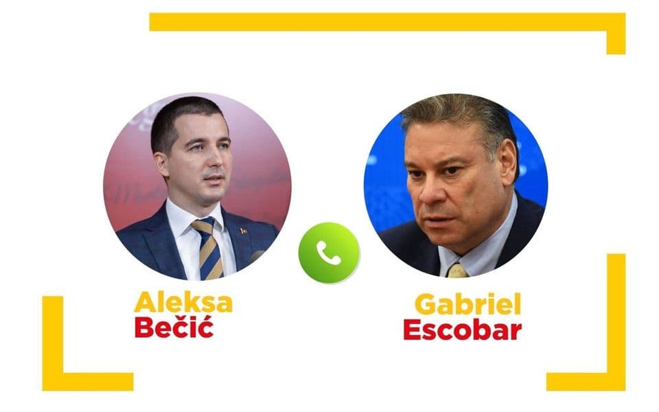 Bečić telefonom razgovarao sa Eskobarom: Ustavni sud prioritet prioriteta