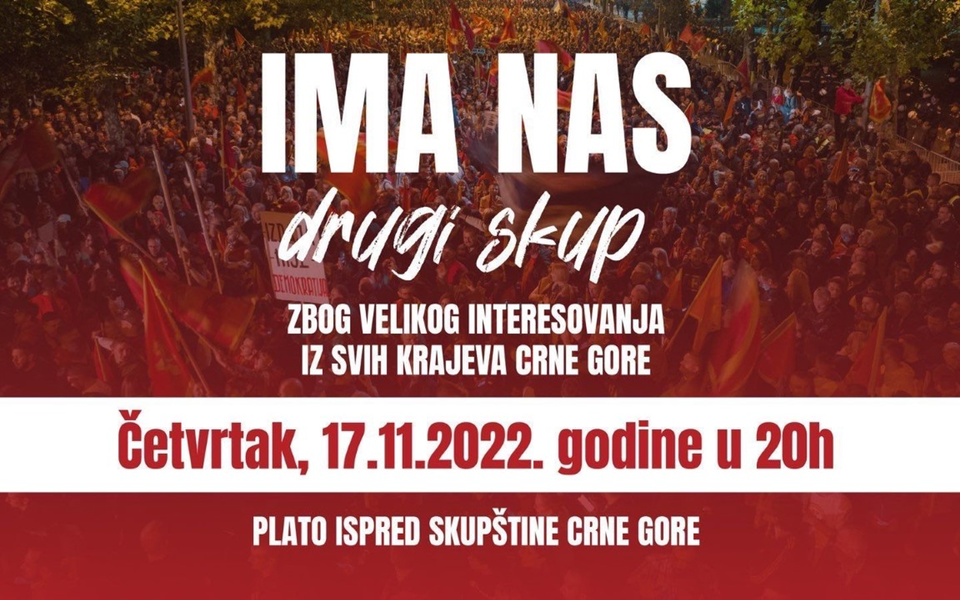 Zbog velikog interesovanja protest “Ima nas” u četvrtak od 20 časova