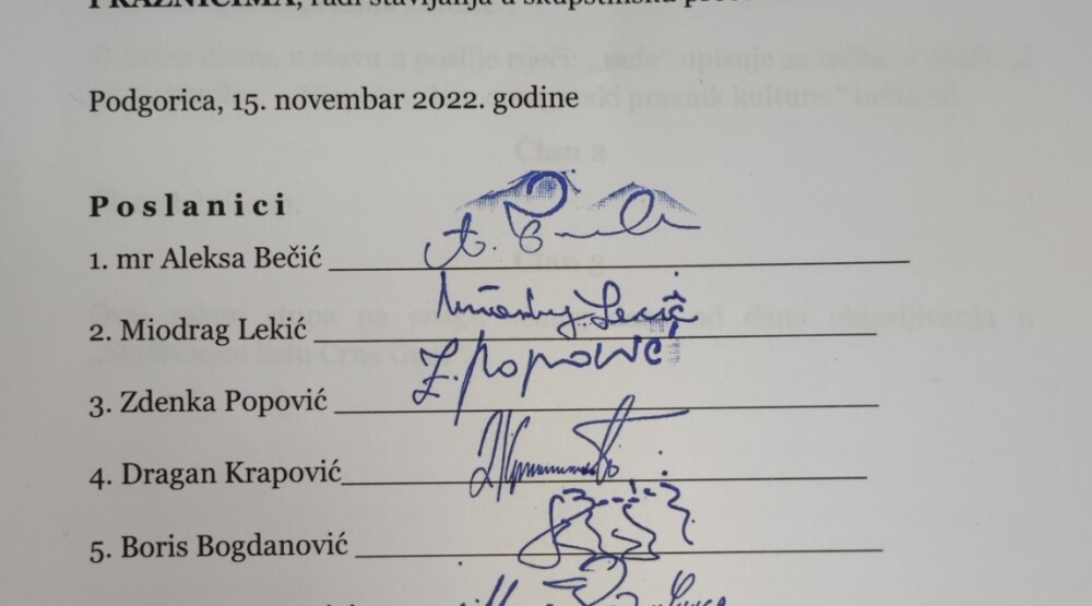 Poslanici Demokrata i Demosa predlažu izmjenu zakona: Njegošev dan da se praznuje dva neradna dana