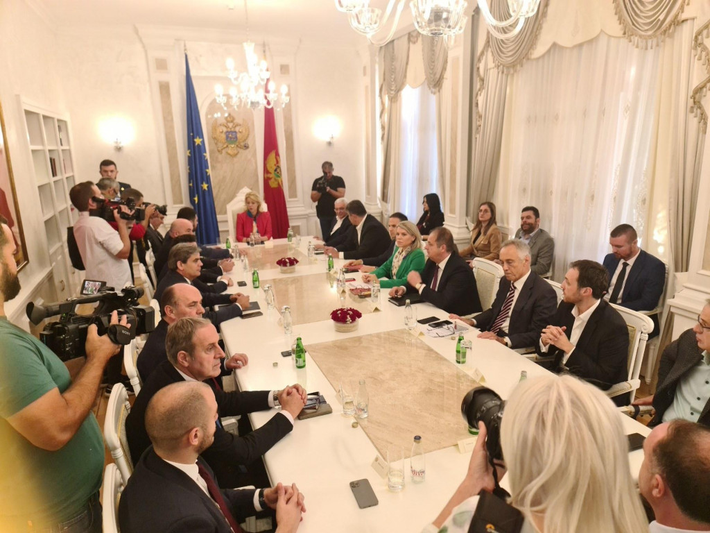 Završen sastanak predstavnika političkih partija, DF, Milačić i Danilović napustili sjednicu