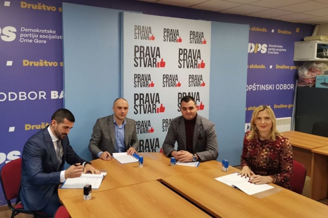Formirana vlast u Baru: Potpisan sporazum između SD-a i koalicije “Prava stvar DPS-SDP-LP”
