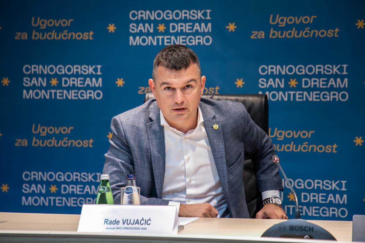 Vujačić: Postupci pojedinih političkih partija nanose štetu Crnoj Gori, samo široka, proevropska koalicija može vratiti zemlju na pravi put