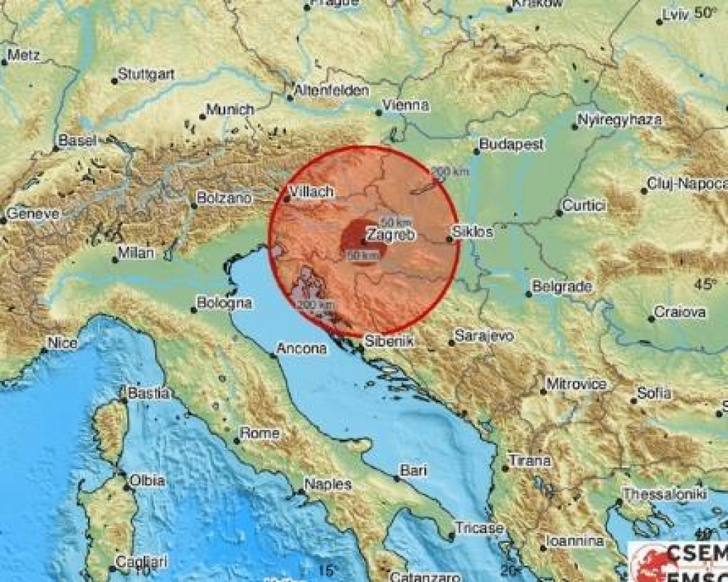 Tri zemljotres pogodila Hrvatsku za 48 sati