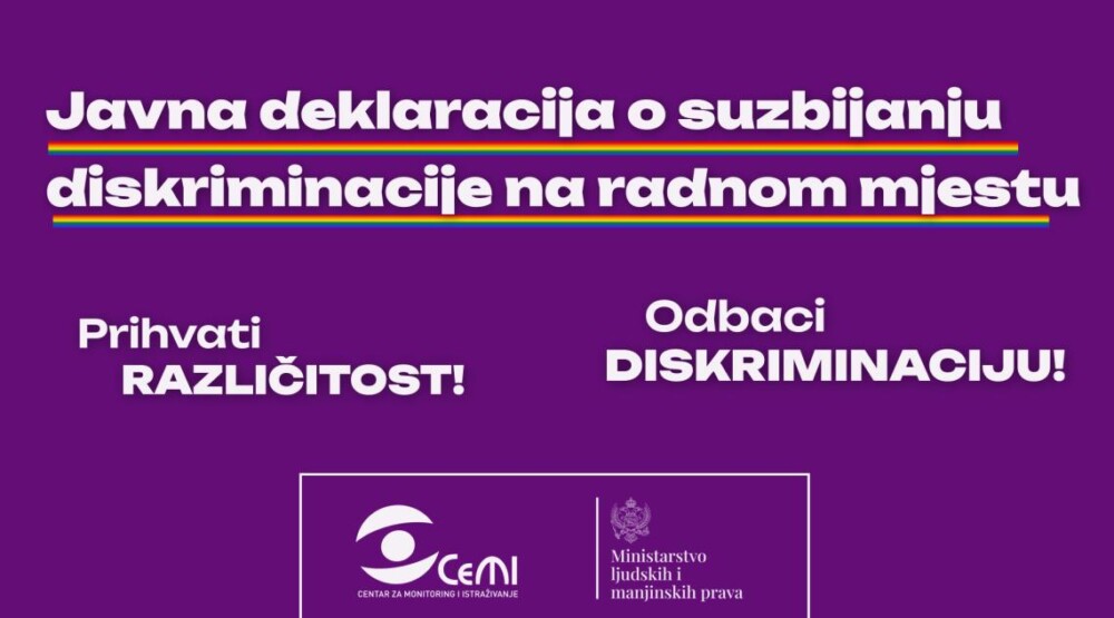 CeMI inicirao potpisivanje javne deklaracije o suzbijanju diskriminacije na radnom mjestu