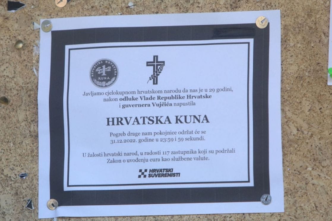 Kako su se Hrvati oprostili od kune: Osvanula i čitulja