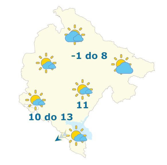 Sjutra promjenljivo oblačno sa sunčanim intervalima