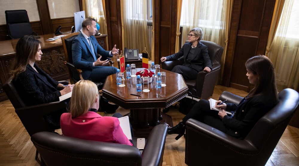 Klarić sa ambasadorkom Belgije: Evropska budućnost Crne Gore najvažniji strateški cilj