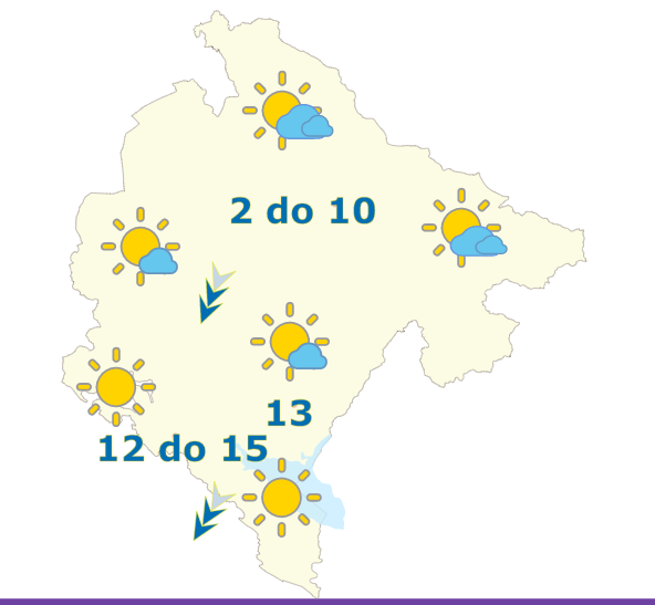 Sjutra pretežno sunčano, do 15 stepeni
