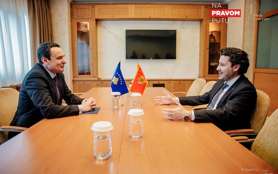 Abazović sa Kurtijem: Radićemo na zajedničkim infrastrukturnim projektima