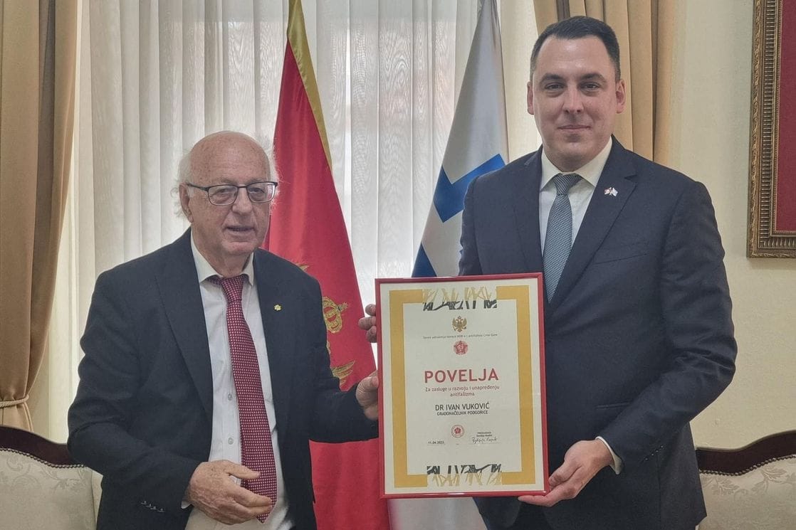 “Naša borba se nastavlja”: Vuković dobitnik povelje za usluge u razvoju i unapređenju antifašizma