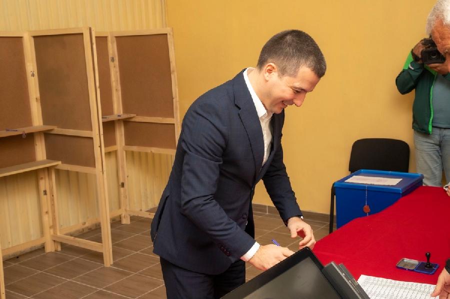 Aleksa Bečić glasao u Podgorici