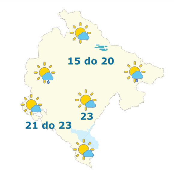 Sjutra pretežno sunčano, do 23 stepena
