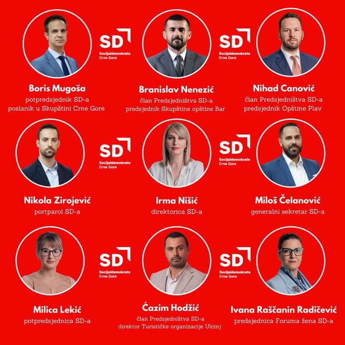 Pogledajte listu kandidata za poslanike SD-a za parlamentarne izbore