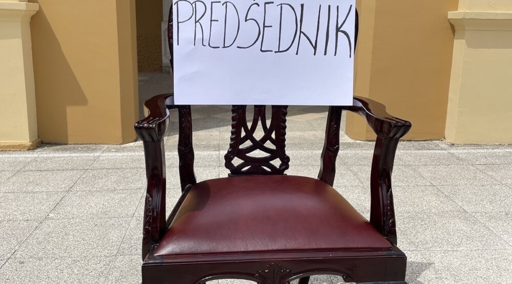 Performans DPS-a Cetinje povodom inauguracije Milatovića