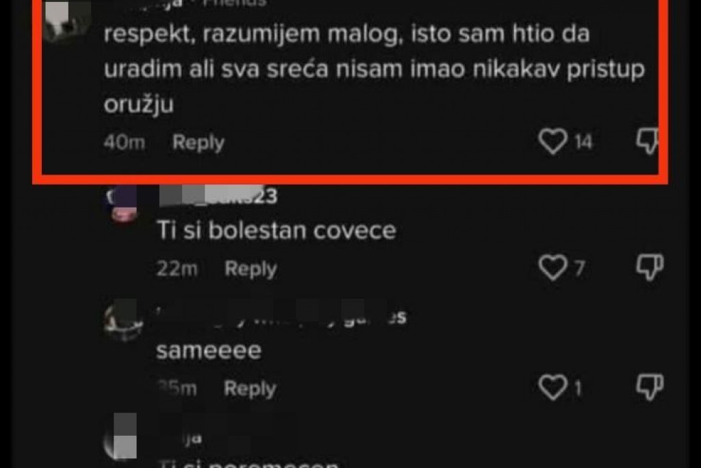 Žabljak: Maloljetnik procesuiran zbog objave kojom je podržao masakr u Begoradu