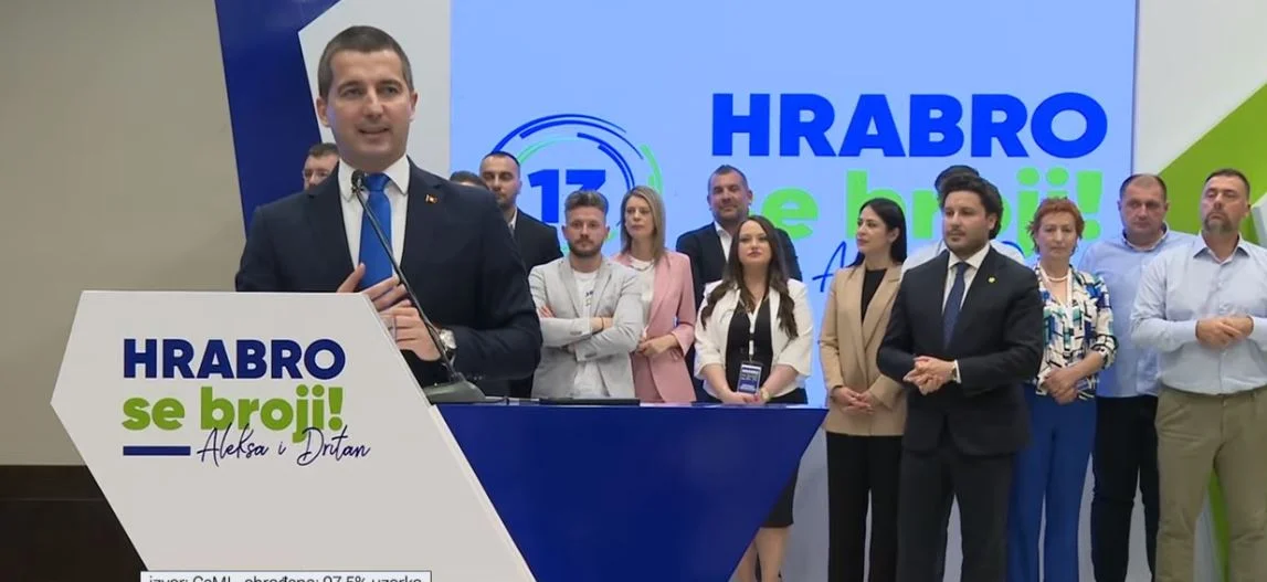 Bečić: Ovo je naš najbolji parlamentarni rezultat, stabilne vlade nema bez koalicije “Hrabro se broji”