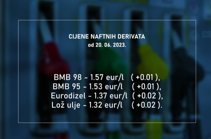 Ovo su nove cijene goriva