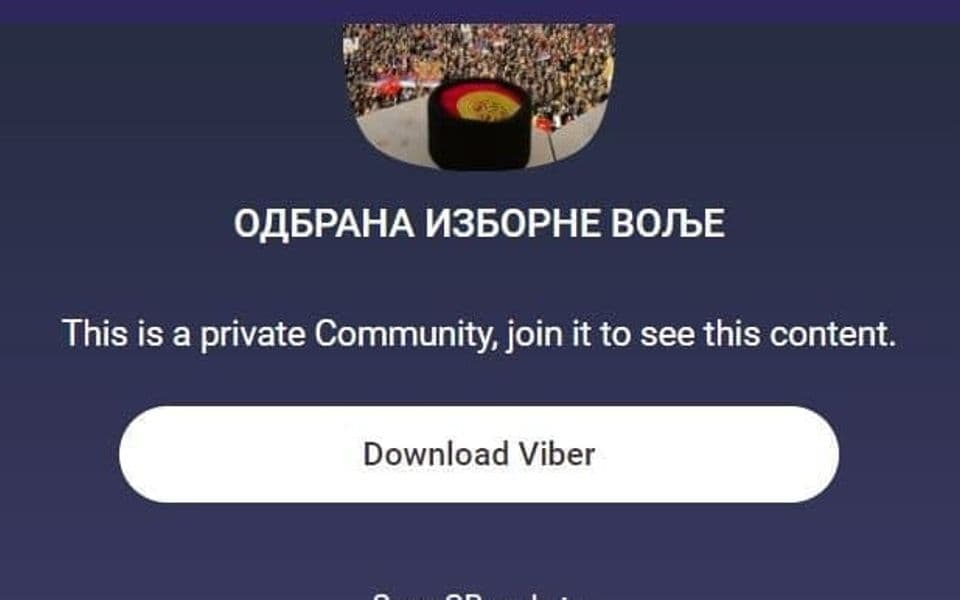 Administrator Vajber grupe “Odbrana izborne volje” pozvan da se javi u policiju