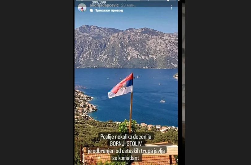 HNV: U Stolivu okačena trobojka, poručeno kako je “odbranjen od ustaških trupa”, pozivamo nadležene da reaguju