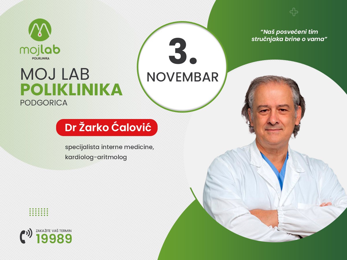 Jedan od najeminentnijh regionalnih stručnjaka iz kardiologije u poliklinici Moj Lab