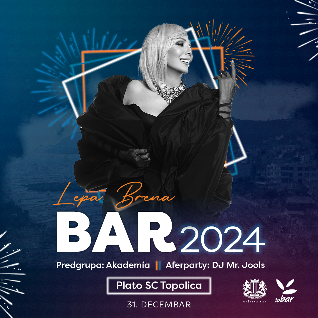 Nataša Bekvalac, Lexington, Lepa Brena: Novogodišnji program u Baru trajaće sedam dana