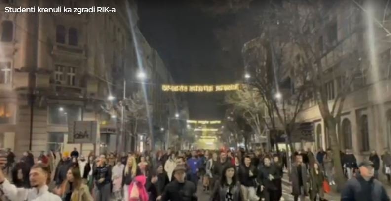 Beograd: Završen osmi protest ispred Policijske uprave, novi najavljen za sjutra