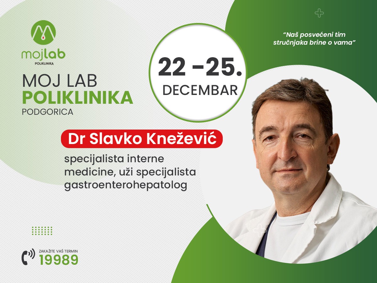 Primjena najnovijih saznanja uz iskustvo renomiranog gastroenterologa i hepatologa u Moj Lab poliklinici
