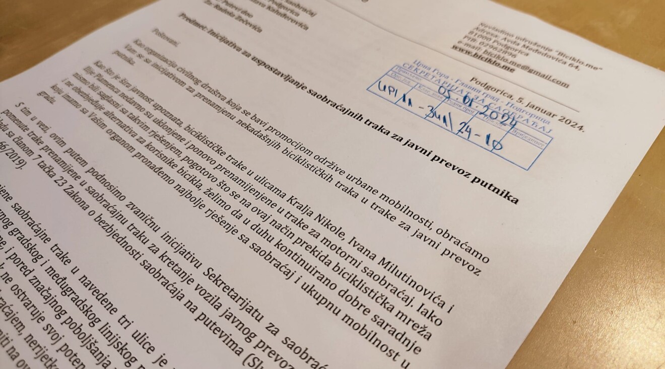 Inicijativa za prenamjenu ukinutih biciklističkih traka u saobraćajne trake za javni prevoz putnika