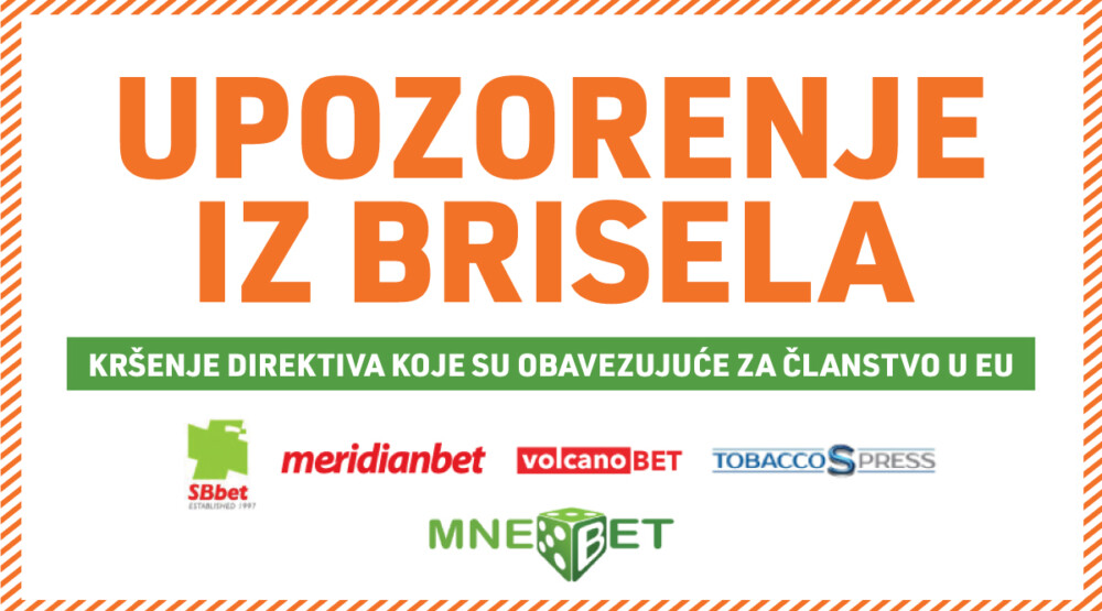 UPOZORENJE IZ BRISELA: Član 68f Zakona o igrama na sreću u suprotnosti je sa više Direktiva EU