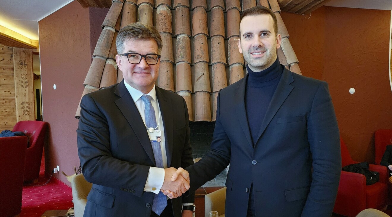 Lajčak Spajiću u Davosu: Crna Gora ima šansu da bude uspješna evropska priča