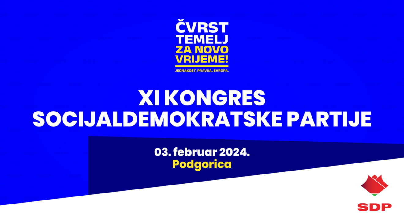 Kongres SDP-a biće održan 3. februara u Podgorici
