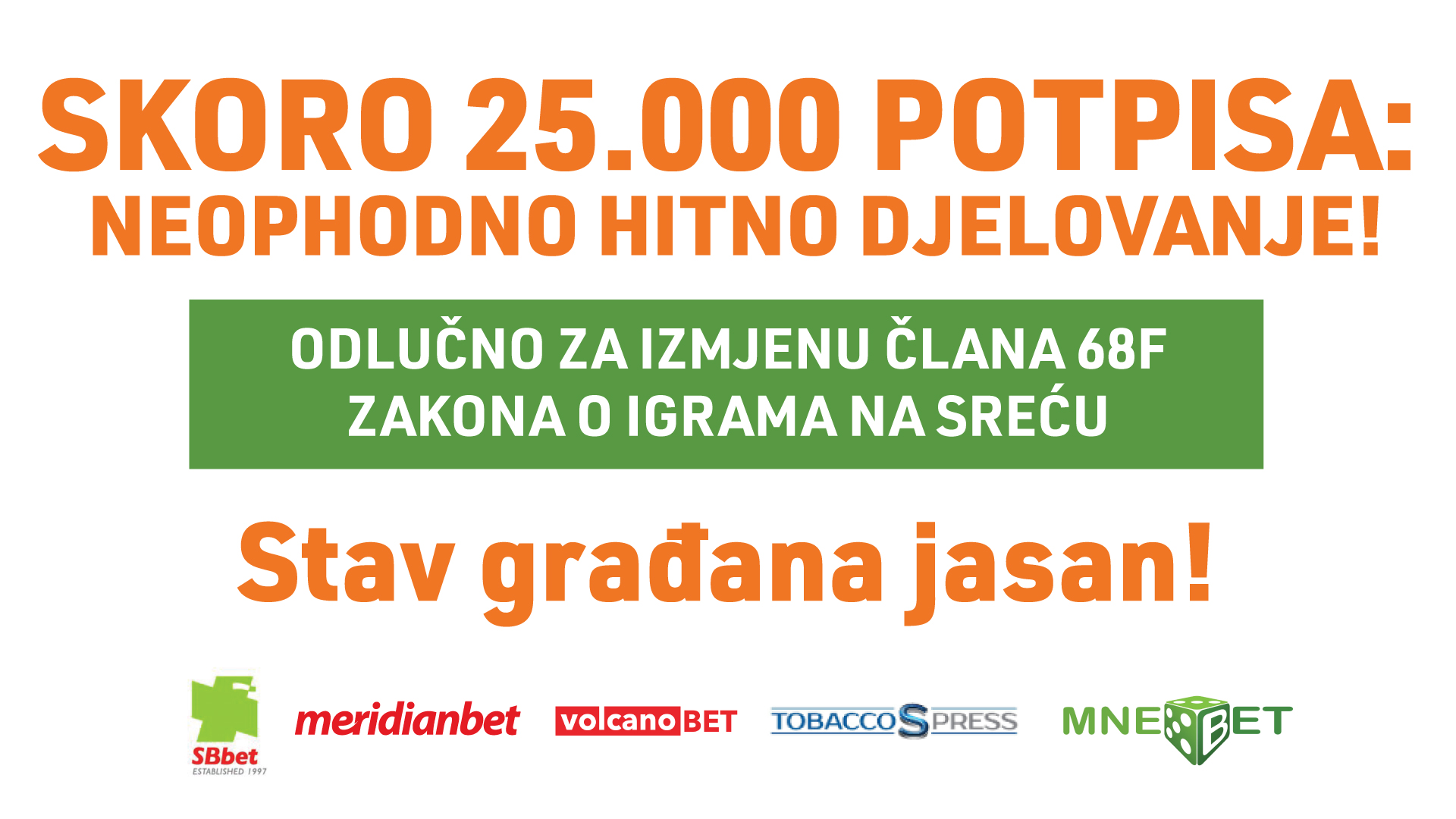 NEOPHODNO HITNO DJELOVANJE! Skoro 25 000 potpisa