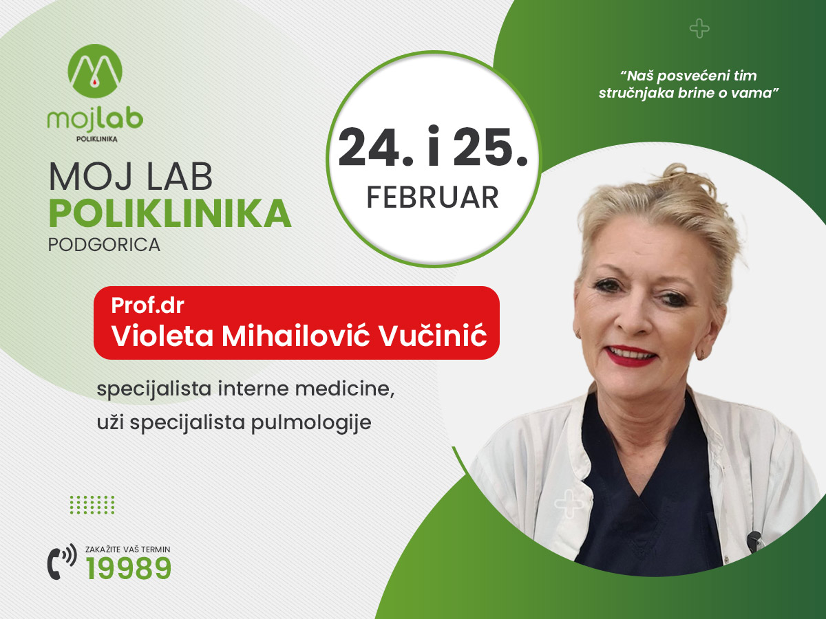 Prof. dr Violeta Mihailović Vučinić &#8211; stručnjak u oblasti rijetkih oboljenja pluća