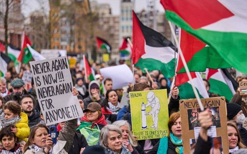 U Amsterdamu protesti zbog posjete predsjednika Izraela: „Prekid vatre odmah!“