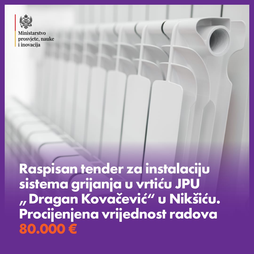 Za grijanje u vrtiću ,,Dragan Kovačević“ 80.000 eura