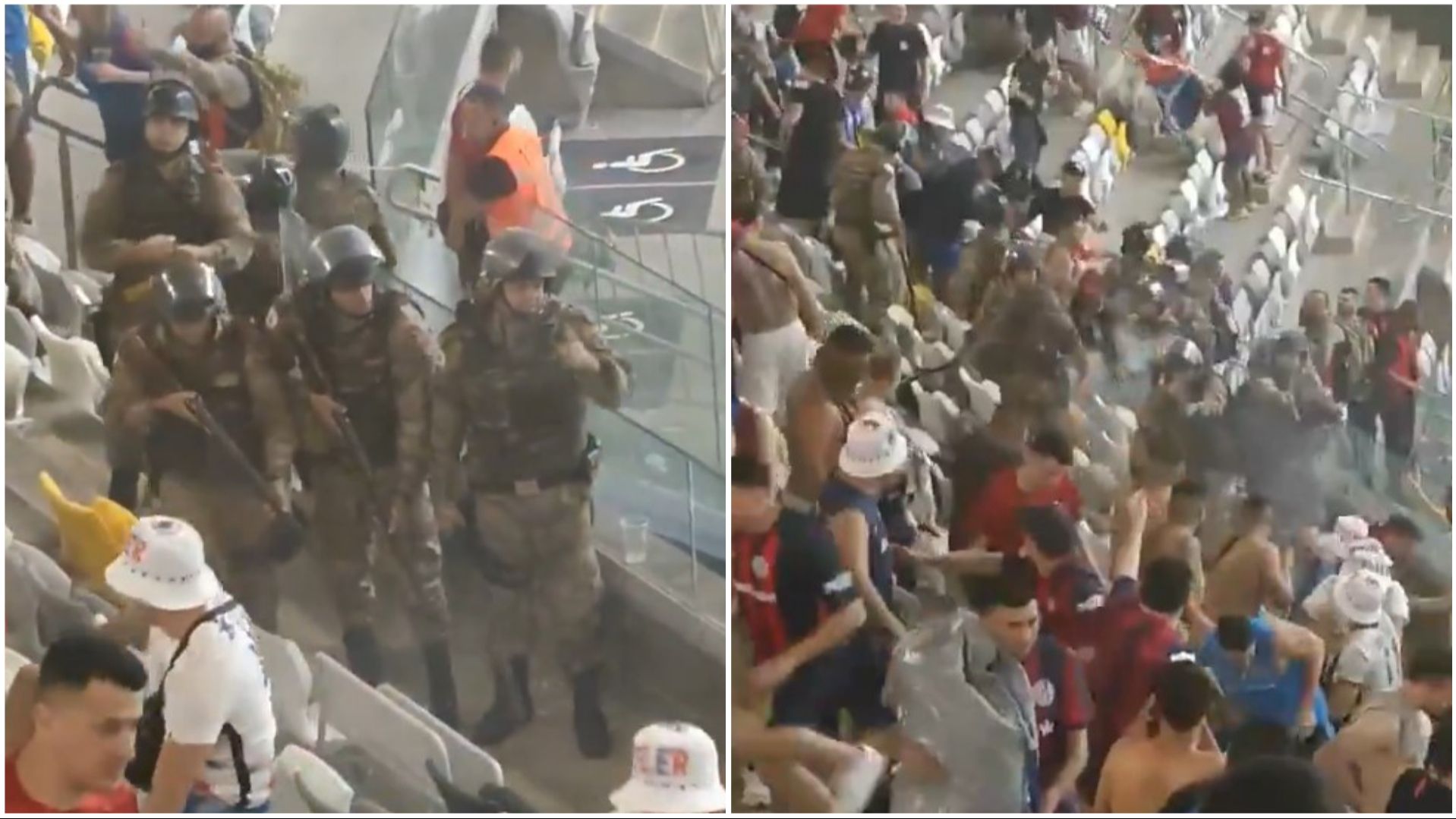 (VIDO) Brazilska policija pucala na navijače: Nastao je stampedo