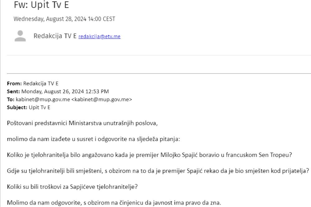 Šaranovićevi ljudi neće da otkriju koliko je koštalo praćenje Spajića u Sen Tropeu