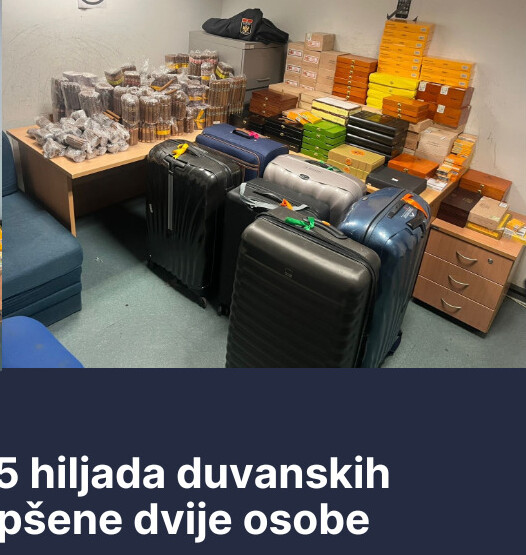Osumnjičenima za krijumčarenje preko 8.000 tompusa određeno zadržavanje