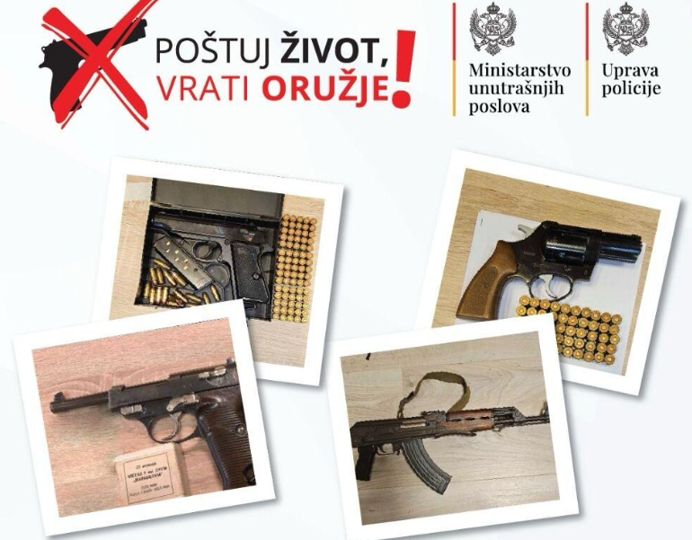 Od početka godine vraćeno 3.293 komada oružja