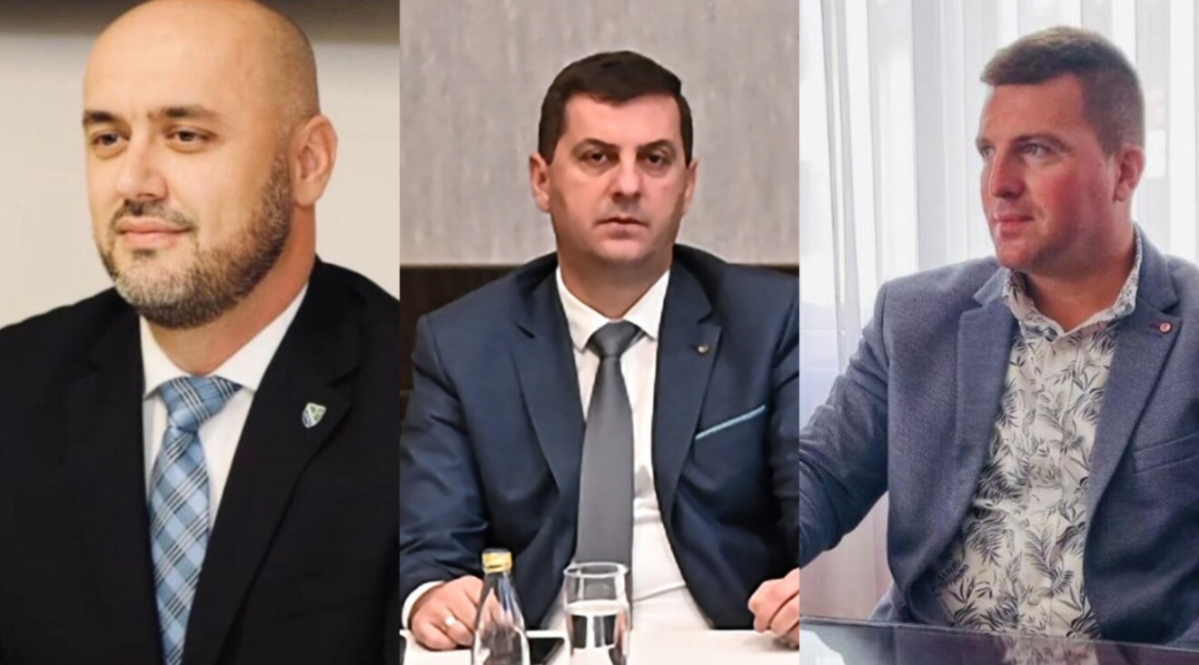 Foto: Bošnjačka građanska alijansa; Seid Hadžić, Aldin Muratović, Aldin Murić