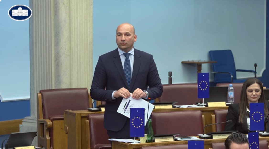 Miloš Pižurica, Foto: Printscreen/ Skupština Crne Gore